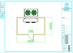 甘肅天水10平米粉條冷庫設計方案-萬能制冷